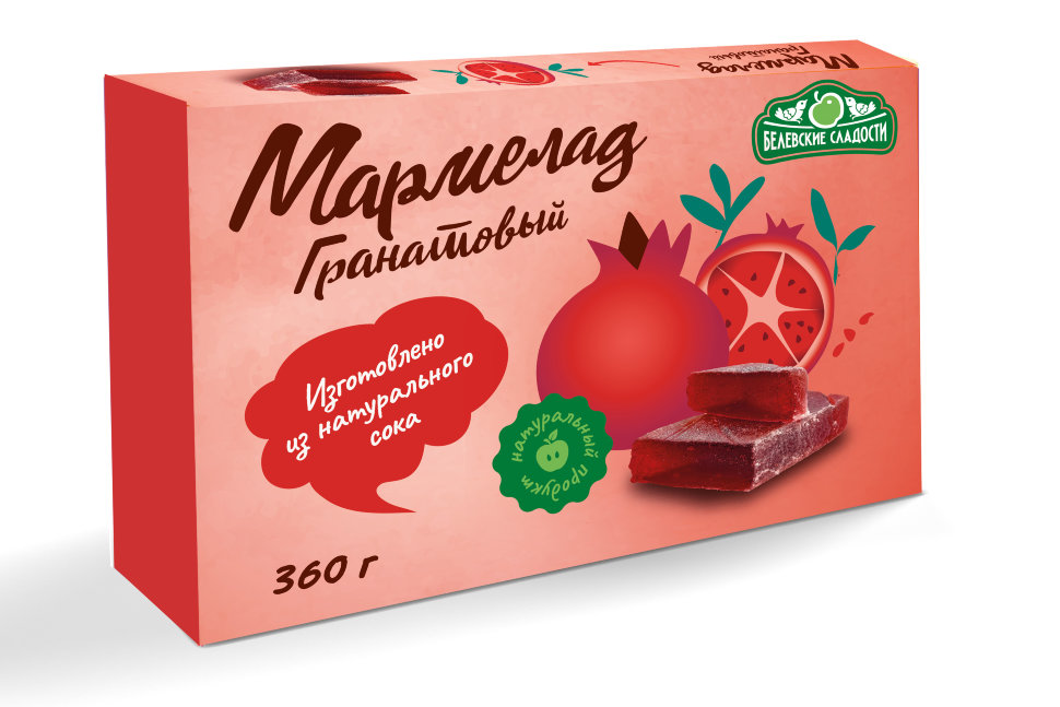  Мармелад  "Гранатовый" белевский 360г  в Губкине