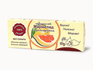  Мармелад натуральный "Грейпфрут" 140г в Губкине