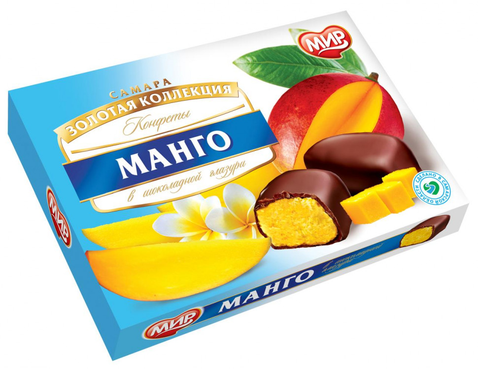  КФ МИР Манго-Кокос в шоколадной глазури 160г  в Губкине