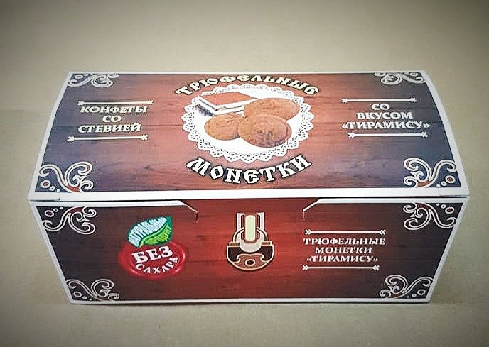  Трюфельные монетки вкус "Тирамису" 170г в Губкине