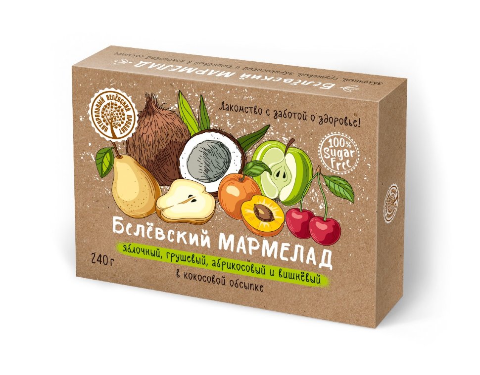  Мармелад белевский на фруктозе 240г  в Губкине
