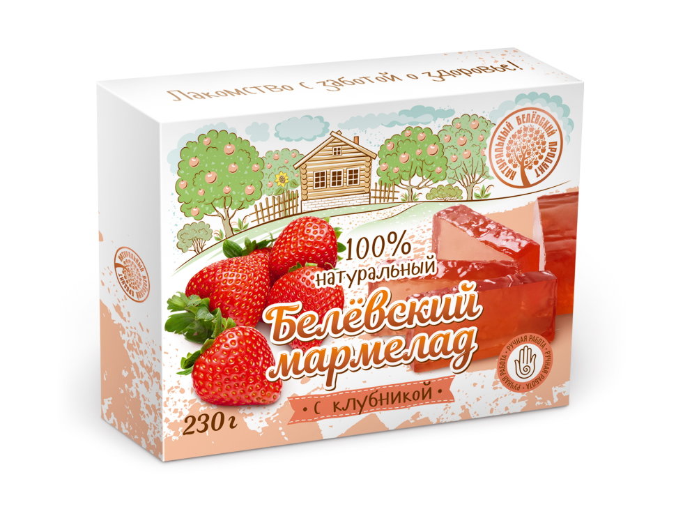  Мармелад белевский "Клубника" 230г в Губкине