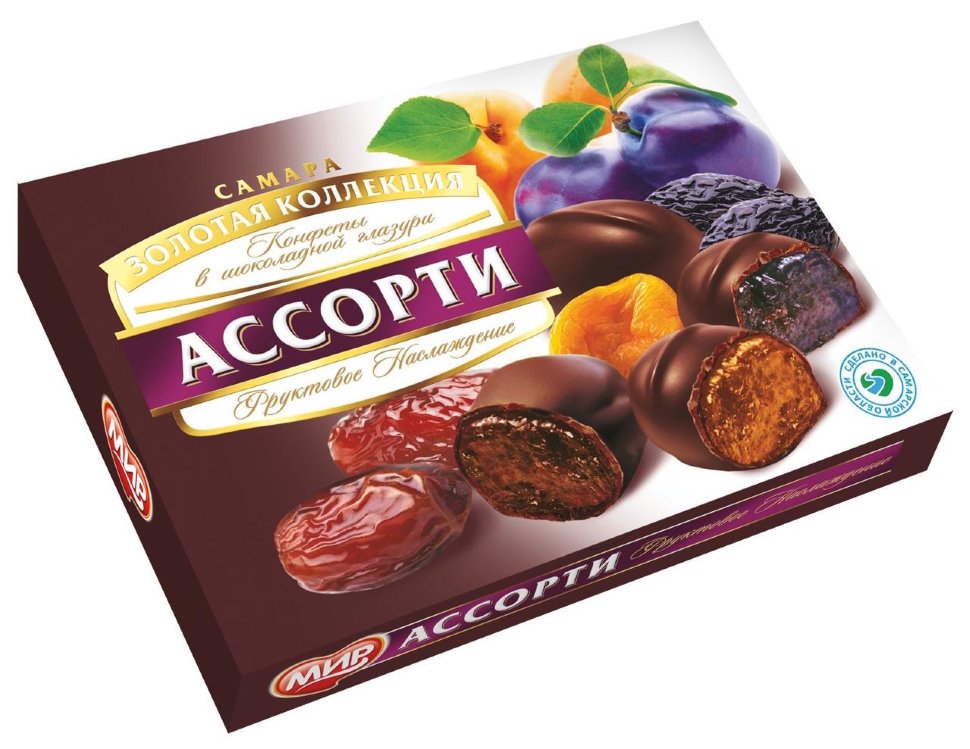  КФ МИР Фруктовое наслаждение (набор шоколадных конфет) 170г в Губкине