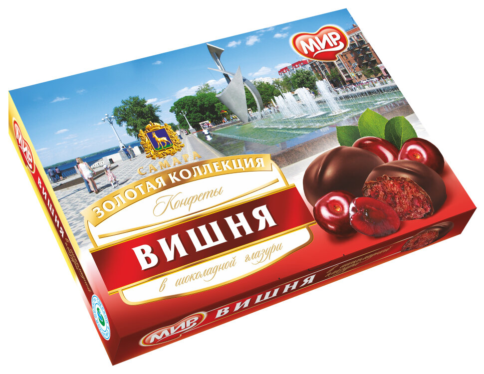  КФ МИР Вишня в шоколадной глазури 160г в Губкине
