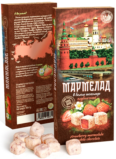  Сладарт Мармелад Клубничный в белом шоколаде, 150г   в Губкине
