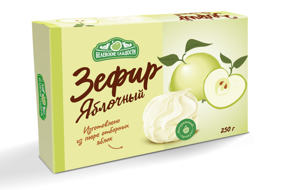  Зефир белевский "Яблочный" 250г в Губкине